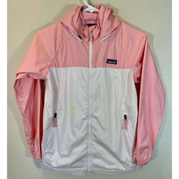 Patagonia Light Variable All Season Girls Lightweight Windbreaker Hooded Jacket - Picture 1 of 12